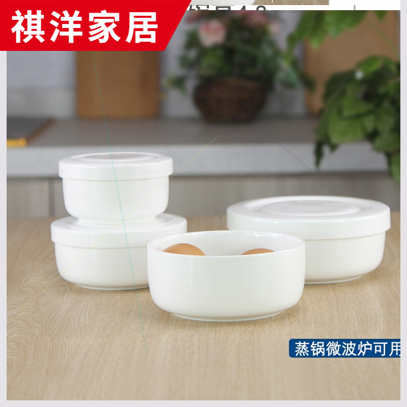 Baby steamed egg bowl of Japanese special microwave ceramic bowl bowl of fresh bowls bowl with tureen steaming bowl of ipads China with cover