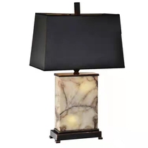 Modern New Chinese Book House China Fengyun Stone Decoration Table Lamp Prototype Room Hotel Simple Day Style Bedroom Bedside Headlights