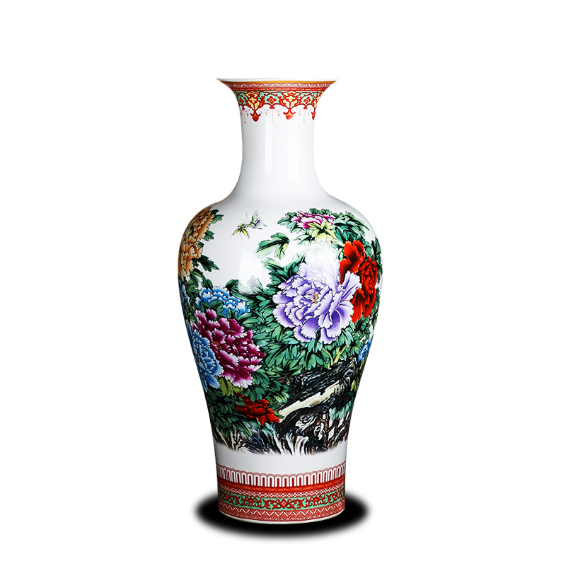 Jingdezhen porcelain, porcelain with a silver spoon in its ehrs expressions using the and peony home furnishing articles of large vases, flower arrangement sitting room decorates porch