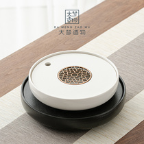 Great dream building modern light and luxurious ceramic tea tray home modern minimalist water storage Kung Fu dry tea tray small tea table