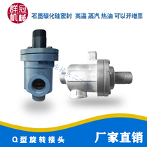 Q-type rotary joint through steam ordinary joint High temperature high speed and high pressure spherical sealing heat transfer oil universal joint