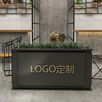 Iron flower box flower bed outdoor combination flower box flower box flower Square commercial street sales Department courtyard flower slot planting box