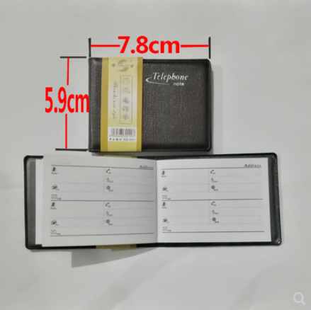 Phone book Small portable old man small creative mini portable pocket phone book Portable mark code record book
