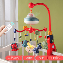 Baby bed bell toy Baby bedside rotating rattle Hanging type 6 newborn soothing bed rattle Rotating bed hanging