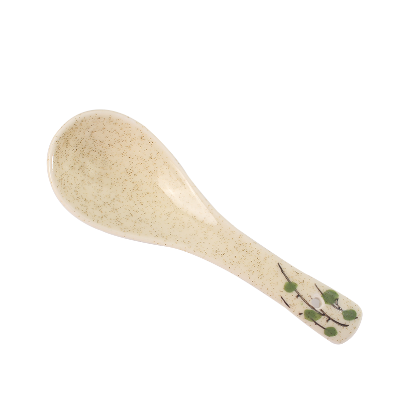 Japanese small household spoons hand - made ceramic spoon ladle spoon run out to restaurants