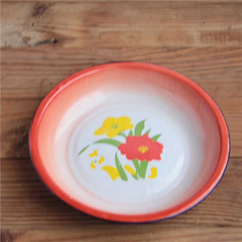 Restaurant dishes, so printing/traditional old - fashioned nostalgic//22 26 cm pot enamel/24 subject 20, 1618