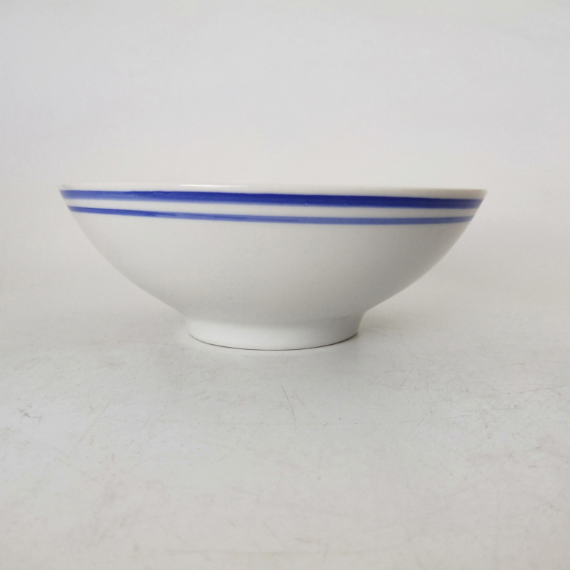 Hat to microwave bowl of soup bowl old bowl jingdezhen ceramic surface 6 blue edge of the old bowl bowl of rice