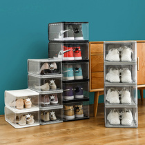 aj shoe box storage box thickened transparent plastic basketball shoe cabinet Sneakers collection display cabinet Drawer shoe rack artifact