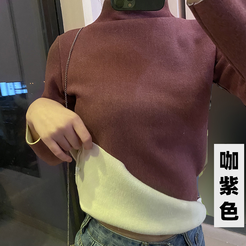 咖紫色加绒款