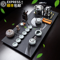 Rock art Wu Jinshi tea set Complete set of tea sets Household simple Kung Fu tea tray Automatic one-piece tea table