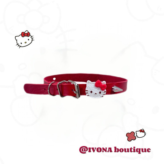 Ivona 오리지널 틈새 디자인 귀여운 빨간 리벳 새해 Y2K 칼라 피커 Ivona 오리지널 틈새 디자인 귀여운 빨간 리벳 새해 Y2K 칼라 피커