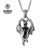 (Official) American ROCKRIDE between the pendant 925 sterling silver necklace male
