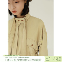 Self-Ingenuity Small Subshirt Woman Retro Port Taste 2021 Spring Autumn New Lining Woman Design Sensation Small crowdblouse Long sleeves