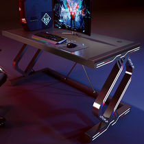 Internet café Computer desk Internet cafe Desktop Home Jane about Technology Sensation Single Double Tempered Glass Electric Race table