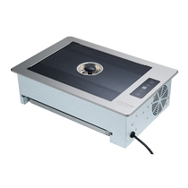 Electric stove household barbecue 2000W upper and lower exhaust 220V electric hot pot barbecue embedded desktop stove