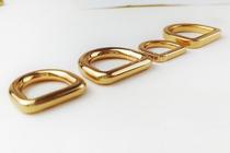 Bad garden high-end handmade leather hardware accessories Round d buckle Round D buckle Flat d buckle k gold