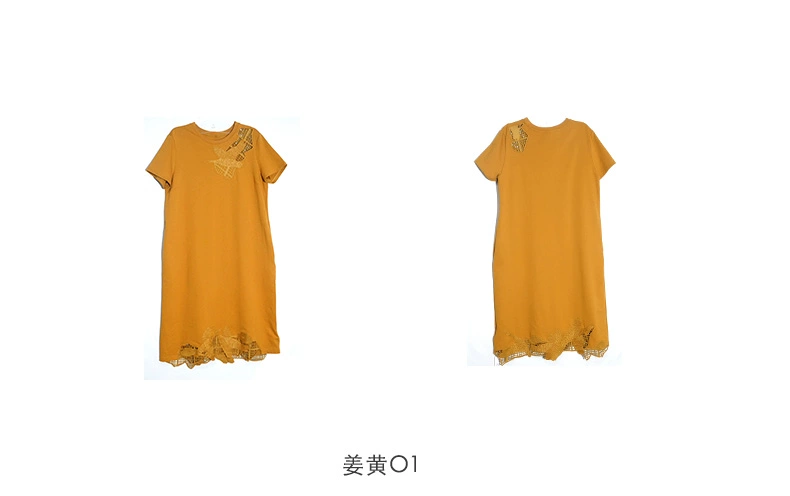 VIVIAN LIU TR2027403 2020 Phong cách mới của Phụ nữ Phong cách mới Nghệ thuật thêu tay ngắn Váy dài - Váy dài