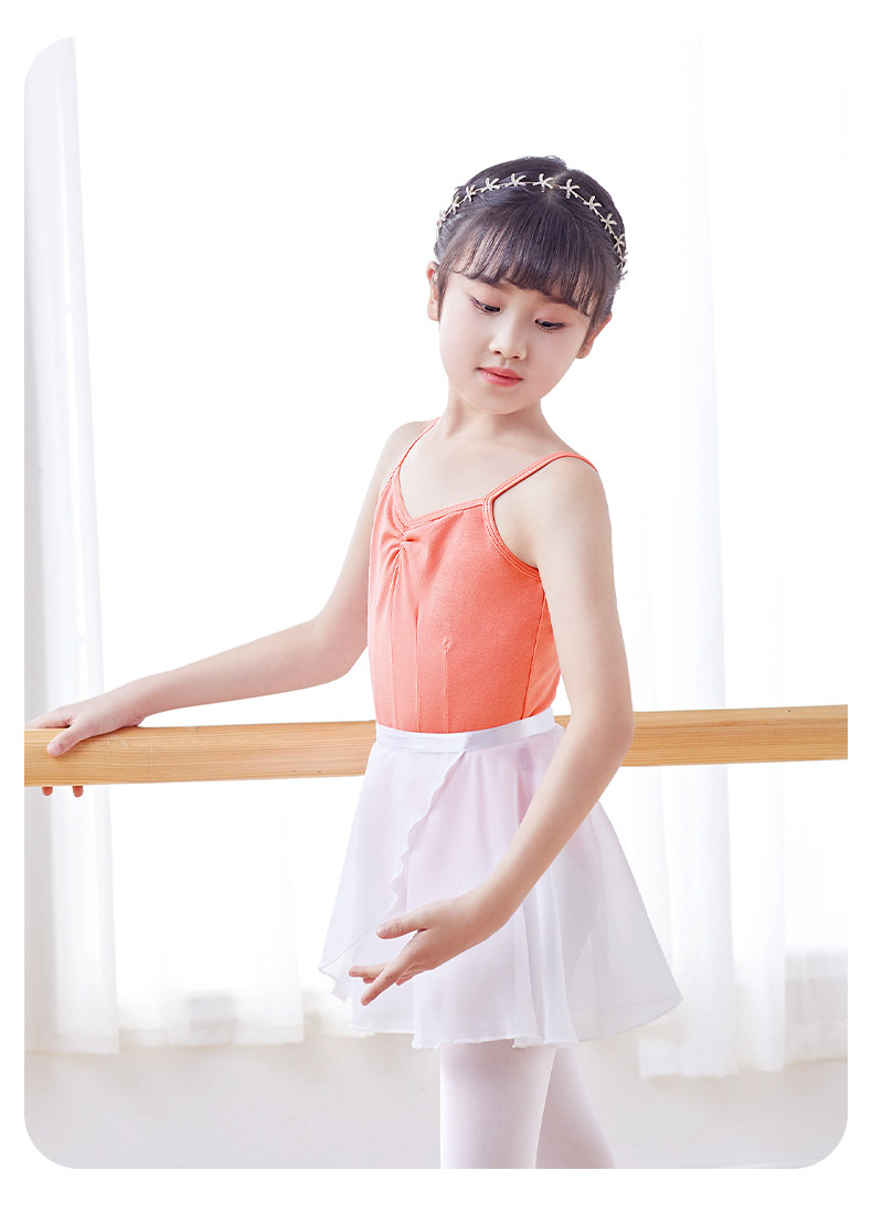 儿童舞蹈服女童练功服夏季吊带连体服体跳舞服芭蕾舞服中国舞女孩