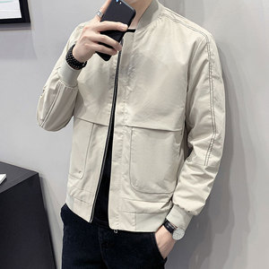 外套男士2020新款韩版潮流工装夹克休闲帅气百搭春秋季上衣服男装