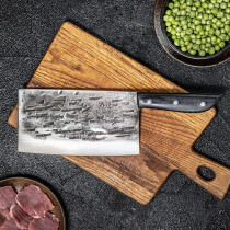 Qiao Zheng forging household kitchen knife sharp earth kitchen knife old iron knife chef special cutting knife kitchen hand knife
