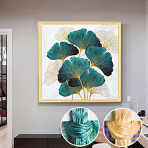 New cross embroidered 2021 new products Ginkgo Leaf Full Embroidered yourself made by hand light and luxurious wind thread embroidery