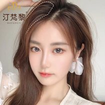 The hair cushion is thickened on both sides of the hair cushion Liu Hai wigs and the hair cushion on the top of the loose invisible head