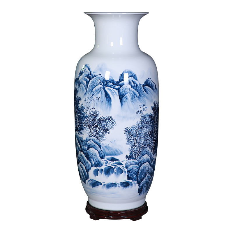 Jingdezhen famous hand - made ceramic vase of large sitting room porch decorate TV ark, furnishing articles company arranging flowers