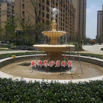 New decoration sandstone FRP sculpture Hotel garden villa unit community Outdoor decoration fountain fountain