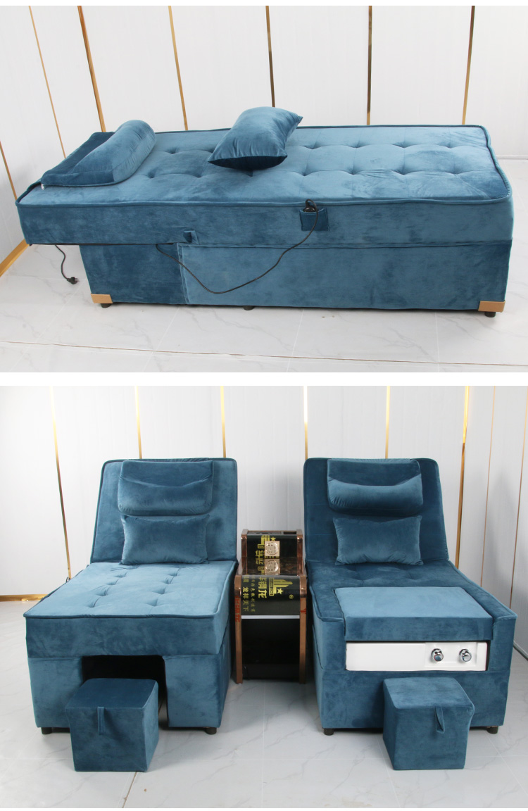 电动足疗按摩床洗脚洗浴中心休息大厅沙发床泡脚足浴店采耳一体床