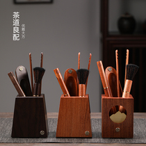 The tea ceremony six gentlemen set tea accessories flower pear solid wood tea tools creative tea 6 gentleman zero match