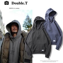 Autumn and winter letters printed Lianhood mens and womens Chaoyu Wenle lovers with loose half zipped jacket