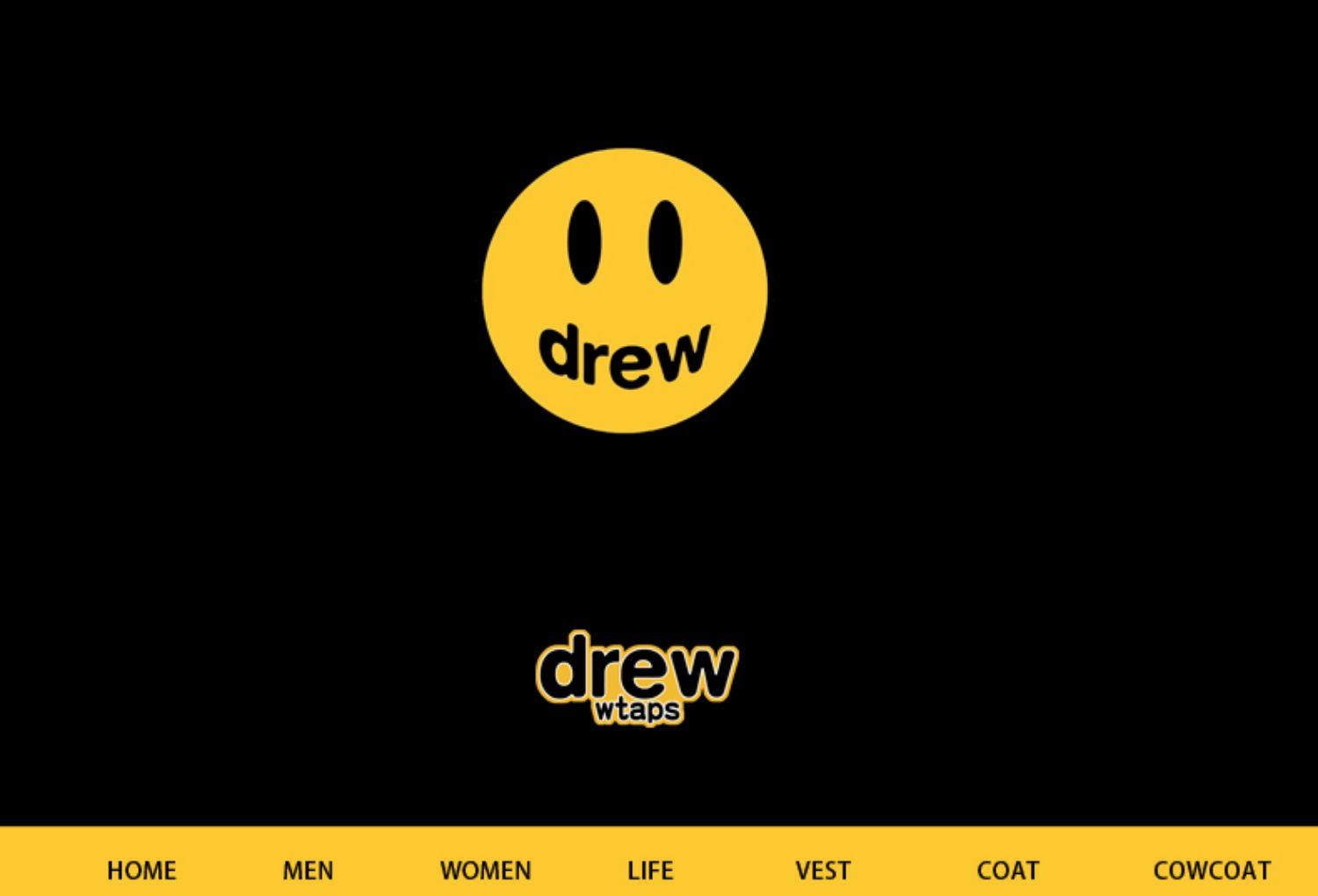 drew wtaps justin bieber house海莉比伯同款涂鸦裤子潮drew短裤