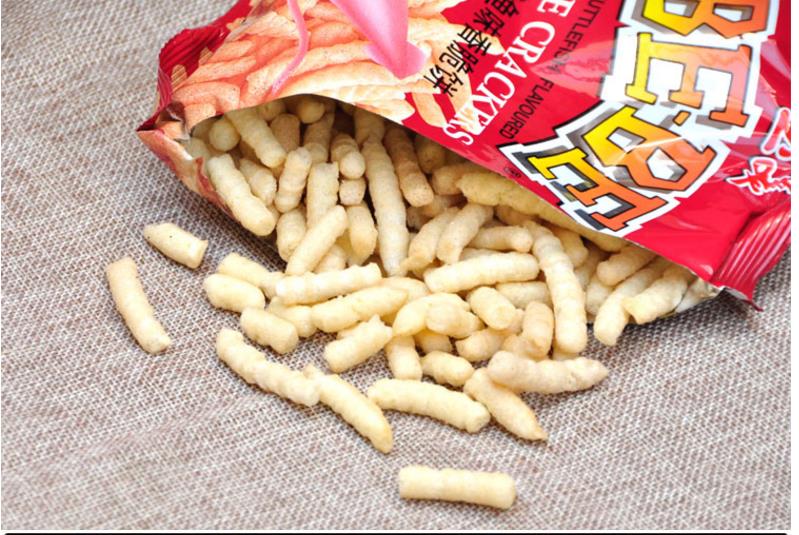 新加坡玉美虾条30g16袋鱿鱼味香脆饼经典怀旧膨化零食 薯条 包邮