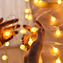 led lantern Chinese knot star lantern flashing light string Lantern star bedroom decoration Net red room layout