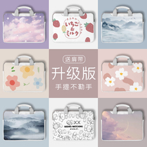 Computer bag 14 inch female Lenovo Little new pro13 Sharp Dragons Version 2019 Protective Sleeves Huxu Xiaomi Dell HP Star 15 6 Inches Handbag Creative Text Notebook Liner Wrap wind