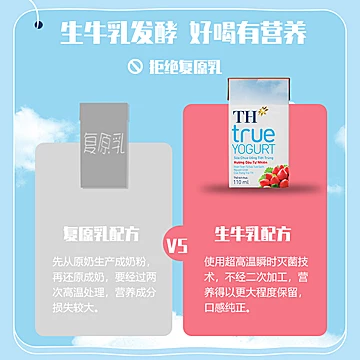 THtruemilk进口草莓味酸奶110ml*24盒箱[10元优惠券]-寻折猪