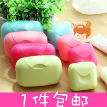 Travel covered portable plastic soap box travel carry sealed lock soap box