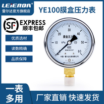 Leierda instrument YE100 membrane box pressure gauge Micro-pressure pipeline KPA meter Natural gas pipeline Gas Gas