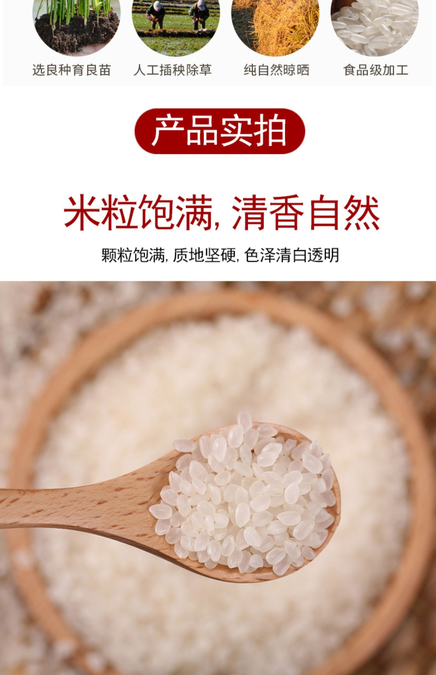 珍珠米10斤装东北大米圆粒香寒地粳米非真空编织袋包装2019新米_vip券