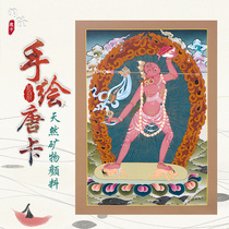 Hand-painted Don Carlo empty mother Buddha statue Buddha decoration painting Nepal living room porch mural painting