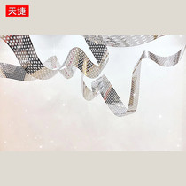 Magic Color Laser Bright Sheet Flash Snowflake Floating With Wedding Stage Mall Beauty Chen Ceiling Window Decoration Arrangement Pendant