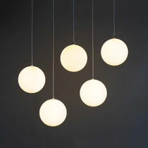 White Round Ball Chandelights Hotel Mall Wedding Bar Banquets Stage Ceiling ceiling arranged round decorative lights