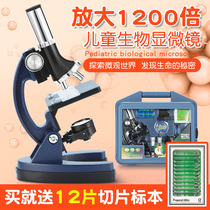 Childrens electron microscope high-definition instrument for primary and secondary school students professional bio-optical portable home 1200 times set