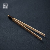 Bamboo tea clip Bamboo clip Solid wood tea clip Tea ceremony tea clip Bamboo teacup clip Tweezers Tea sea tea set Wooden clip