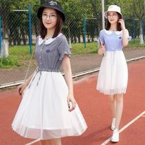 Junior high school student gown 18-year-old bar mitzpai girl host speech performance tandem dress Choir class dress