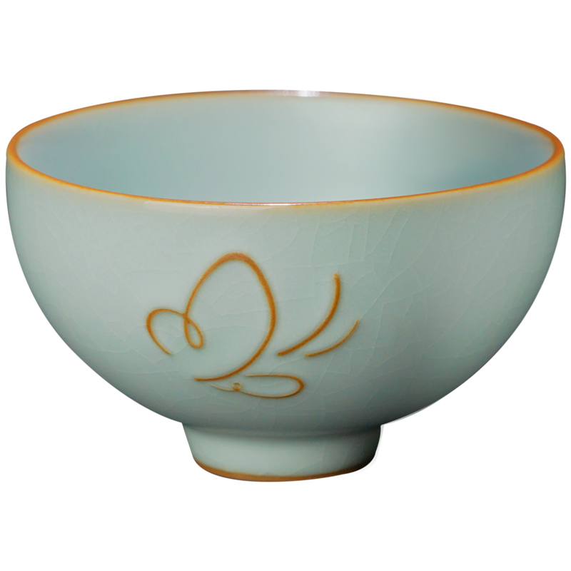 Manual master cup single cup your up ceramic cups undressed ore glaze archaize wind always palace porcelain, jingdezhen up