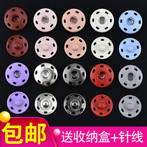 Button snap coat Large invisible mother and child button snap button top Baby girl clothes Dark button metal shirt