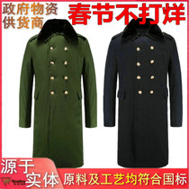 Military cotton coat Northeast cotton coat trench coat yellow and green men winter pure cotton winter thick long security cold suit