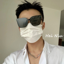 Net red large frame polarized ink mirror male tide large face slim square 100 lap glasses 2021 new seaside sunglasses female