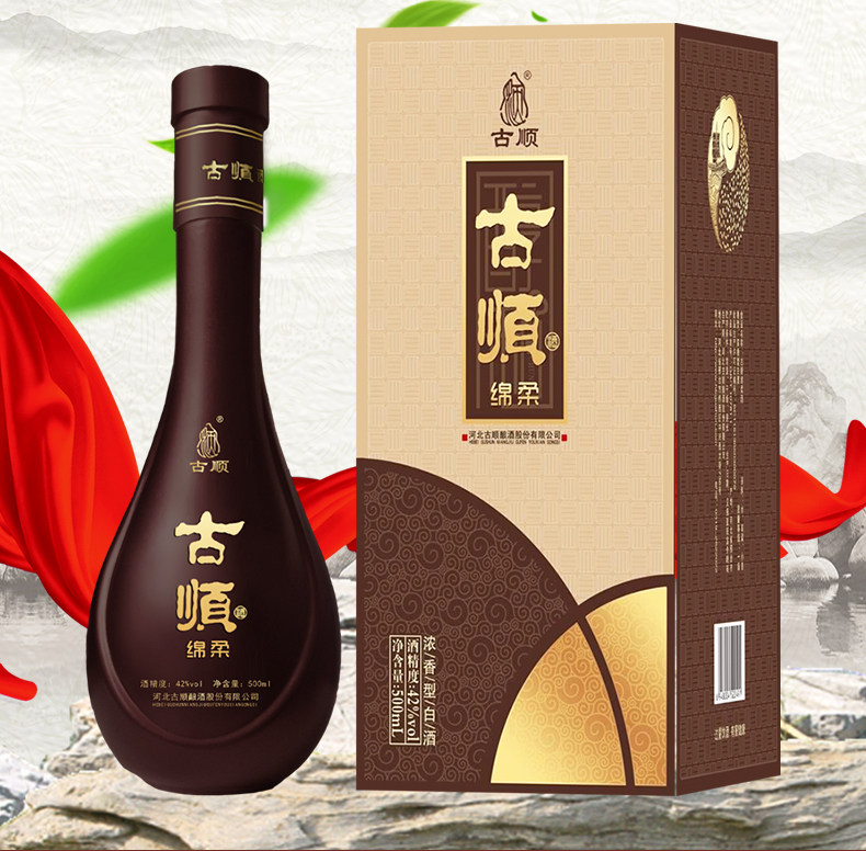 古顺绵柔42度500ml*6瓶装浓香型白酒粮食高粱酒礼品酒收藏